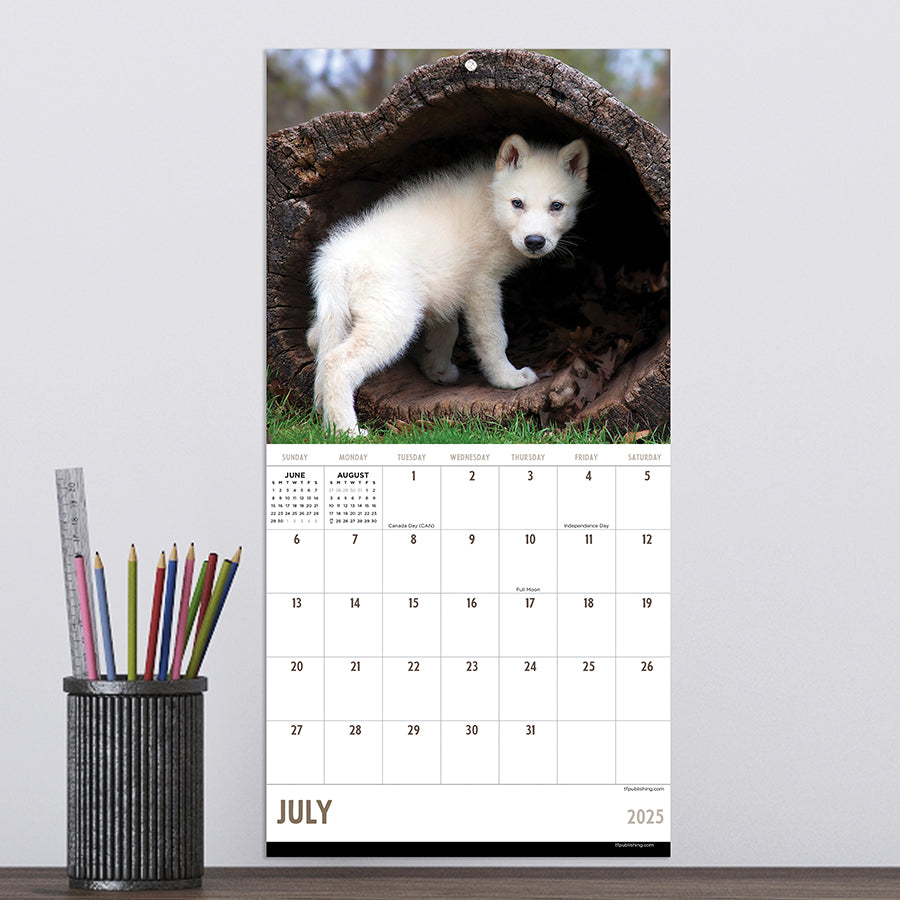 2025 Wolves Mini Calendar