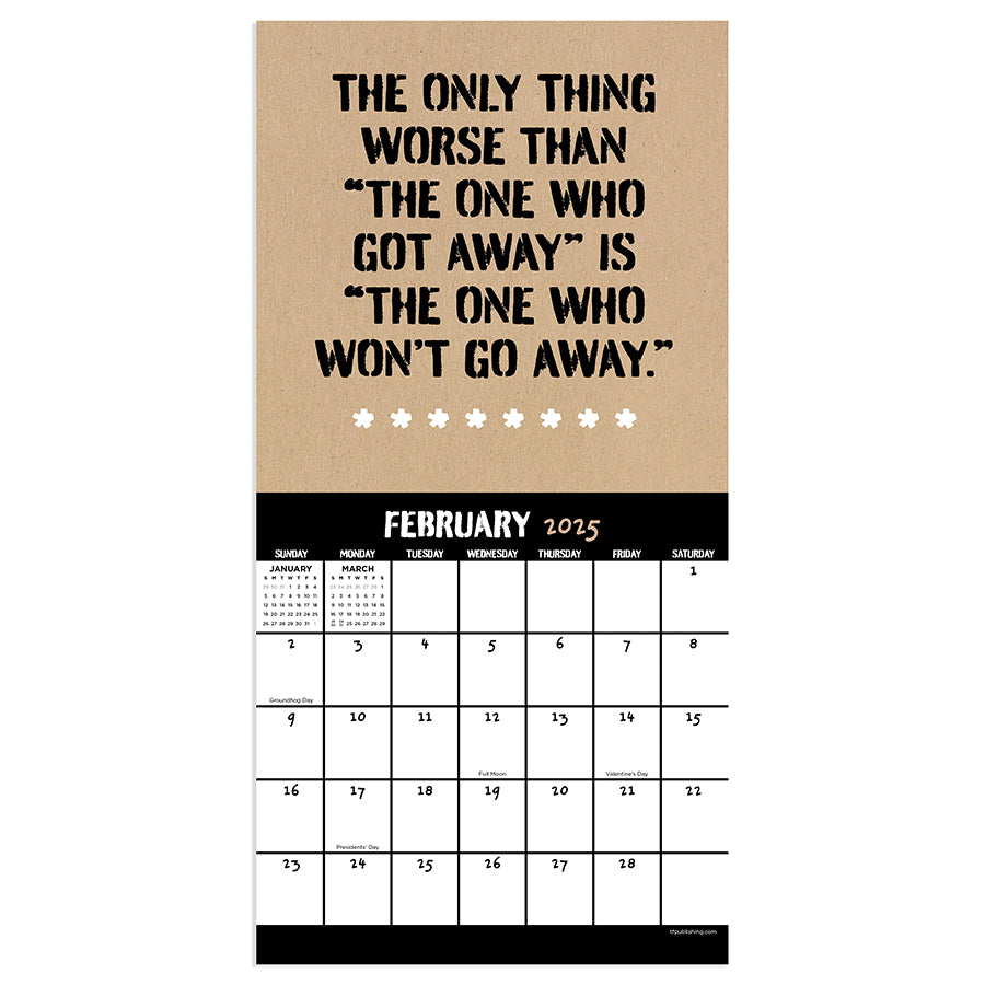 **FINAL SALE** 2025 Anti-Affirmations & Sarcasm Mini Calendar - 0