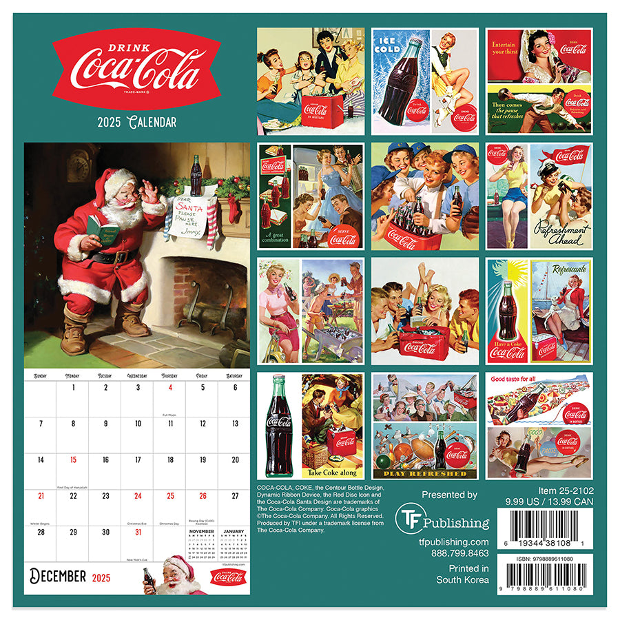 2025 Coca-Cola Mini Calendar  TF Publishing  Calendars + Planners 