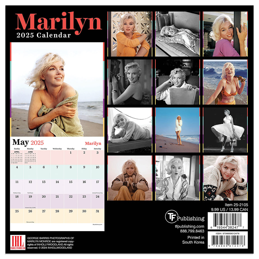 2025 Marilyn Monroe Mini Calendar