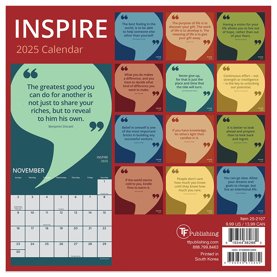 2025 Inspire Mini Calendar