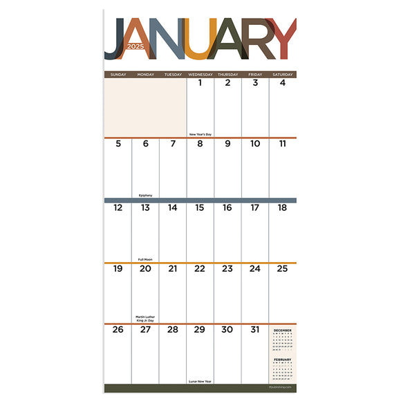 2025 Big Print Mini Calendar | TF Publishing | Calendars + Planners