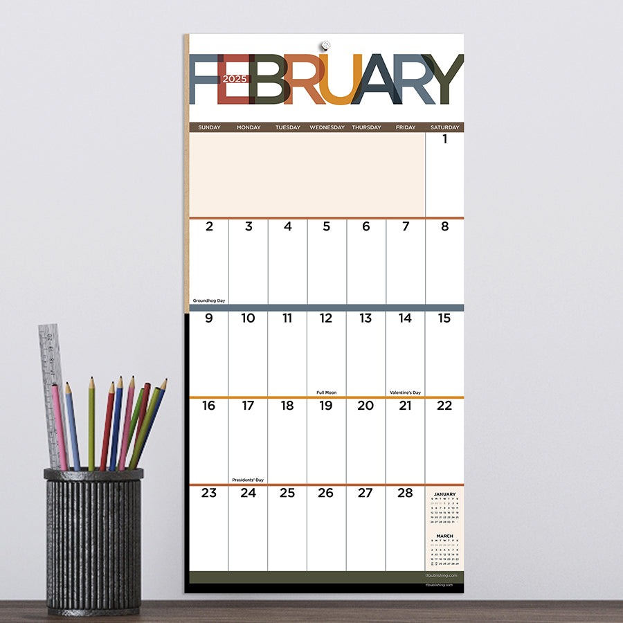 **FINAL SALE** 2025 Big Print Mini Calendar