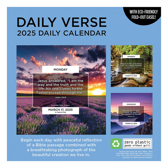 2025 Daily Verse Daily Desktop Calendar TF Publishing Calendars