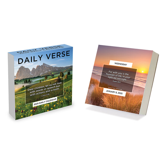 2025 Daily Verse Daily Desktop Calendar TF Publishing Calendars