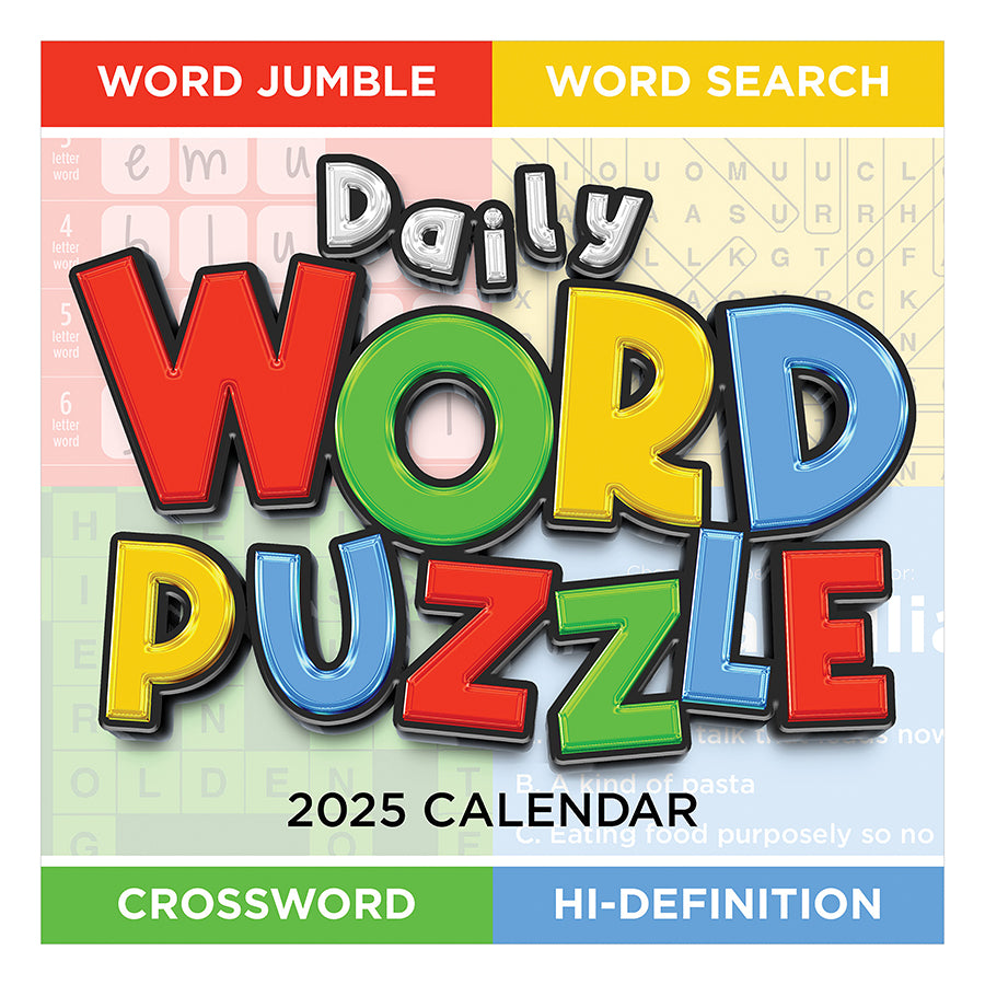 2025 Daily Word Puzzle Daily Desktop Calendar TF Publishing