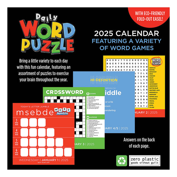 2025 Daily Word Puzzle Daily Desktop Calendar TF Publishing