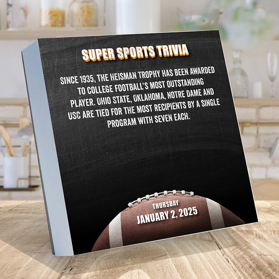 2025 Sports Facts & Trivia Daily Desktop Calendar - 0
