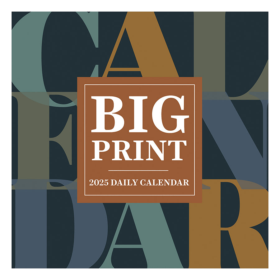 2025 Big Print Daily Desktop Calendar