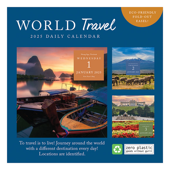 2025 World Travel Daily Desktop Calendar TF Publishing Calendars