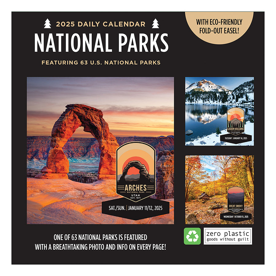 2025 365 National Parks Daily Desktop Calendar