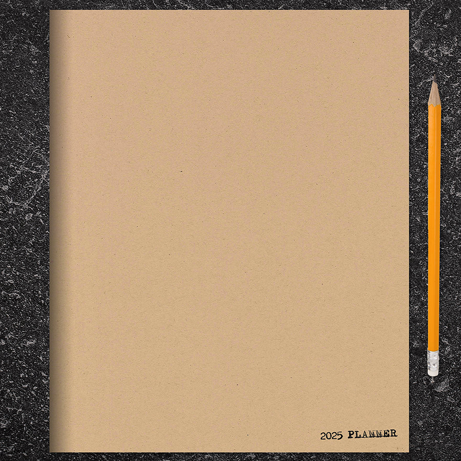 2025 Anything But Basic Kraft Medium Monthly Planner