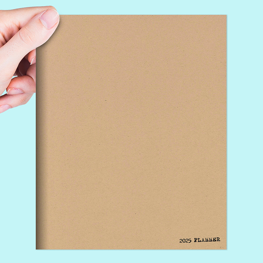 **FINAL SALE** 2025 Anything But Basic Kraft Medium Monthly Planner