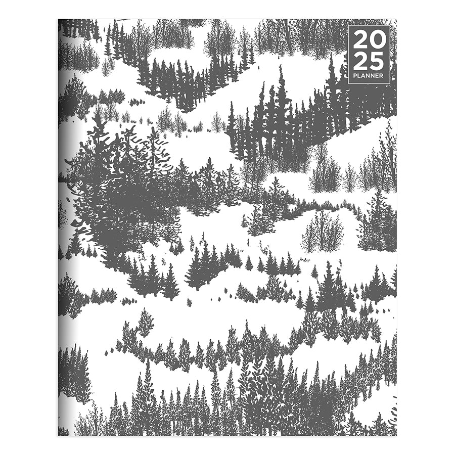 **FINAL SALE**  Grey Forest Medium Monthly Planner