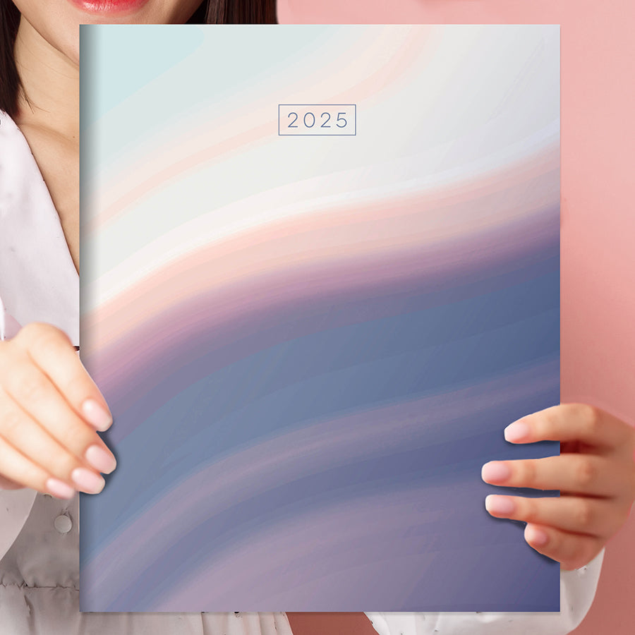 **FINAL SALE** 2025 Hazy and Purple Large Monthly Planner