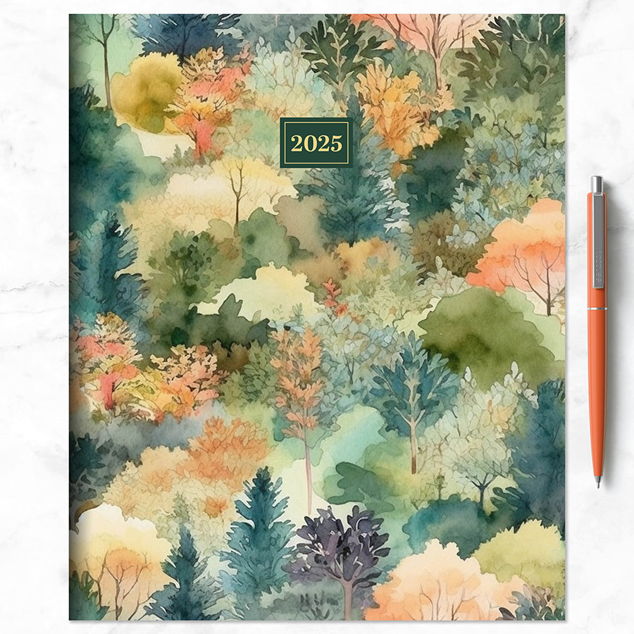 2025 Mural of Trees Large Monthly Planner