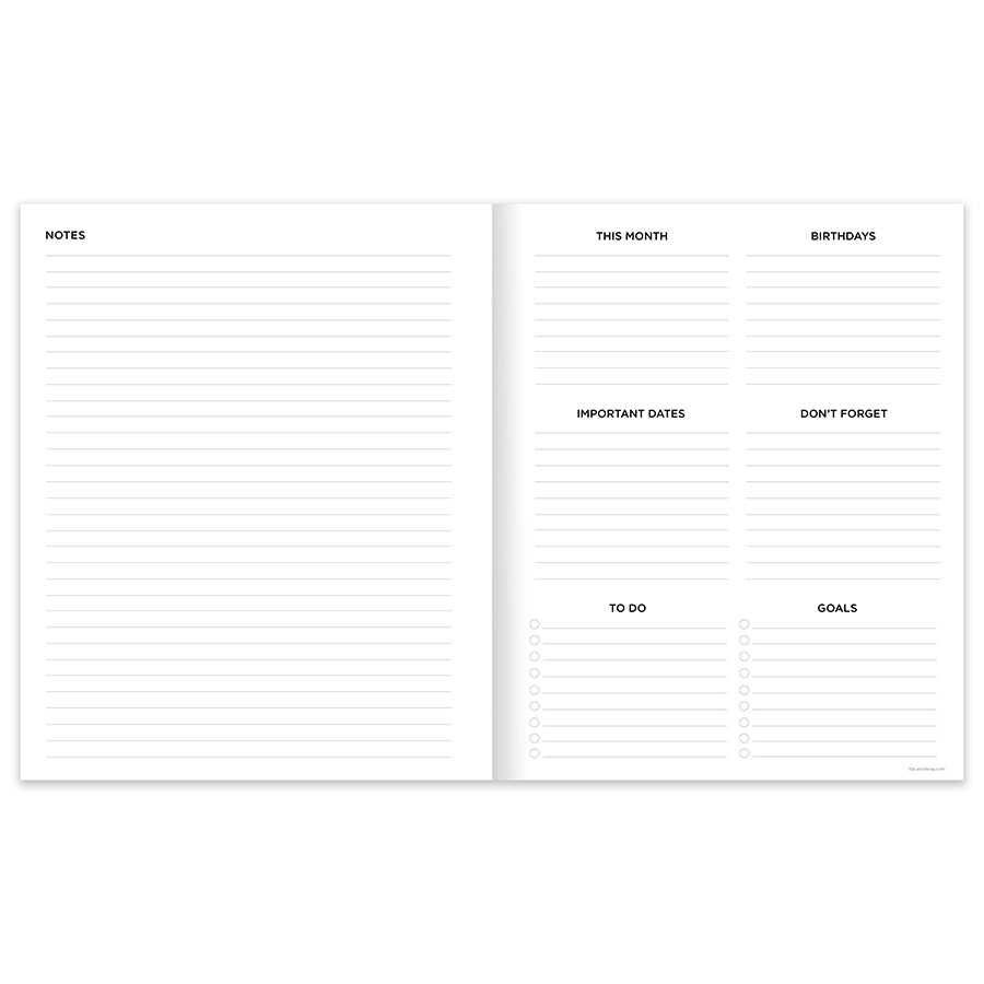 2025 Naval Stripes Large Monthly Planner