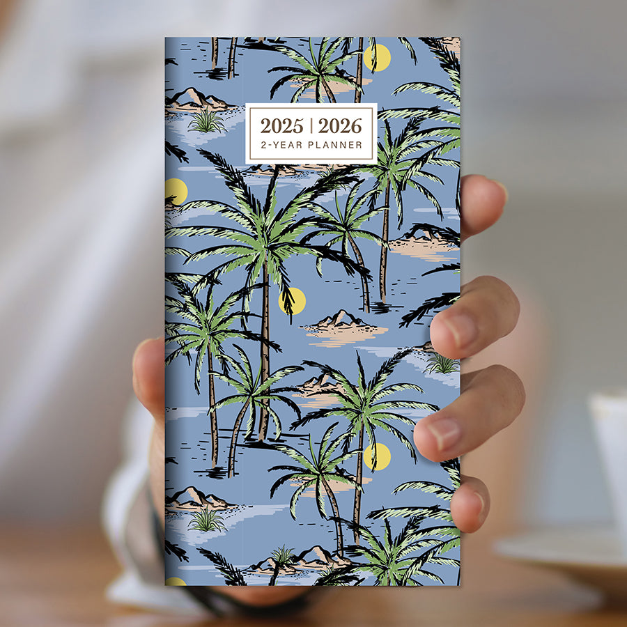 **FINAL SALE** 2025-2026 Aloha Palms Small Monthly Pocket Planner