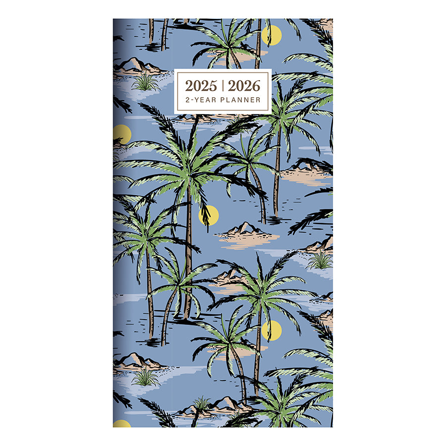 **FINAL SALE** 2025-2026 Aloha Palms Small Monthly Pocket Planner