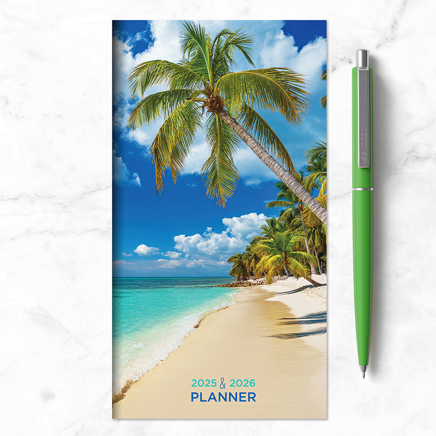 2025-2026 Beaches Small Monthly Pocket Planner