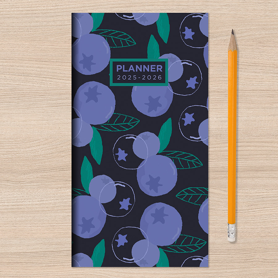 2025-2026 Blueberry Small Monthly Pocket Planner