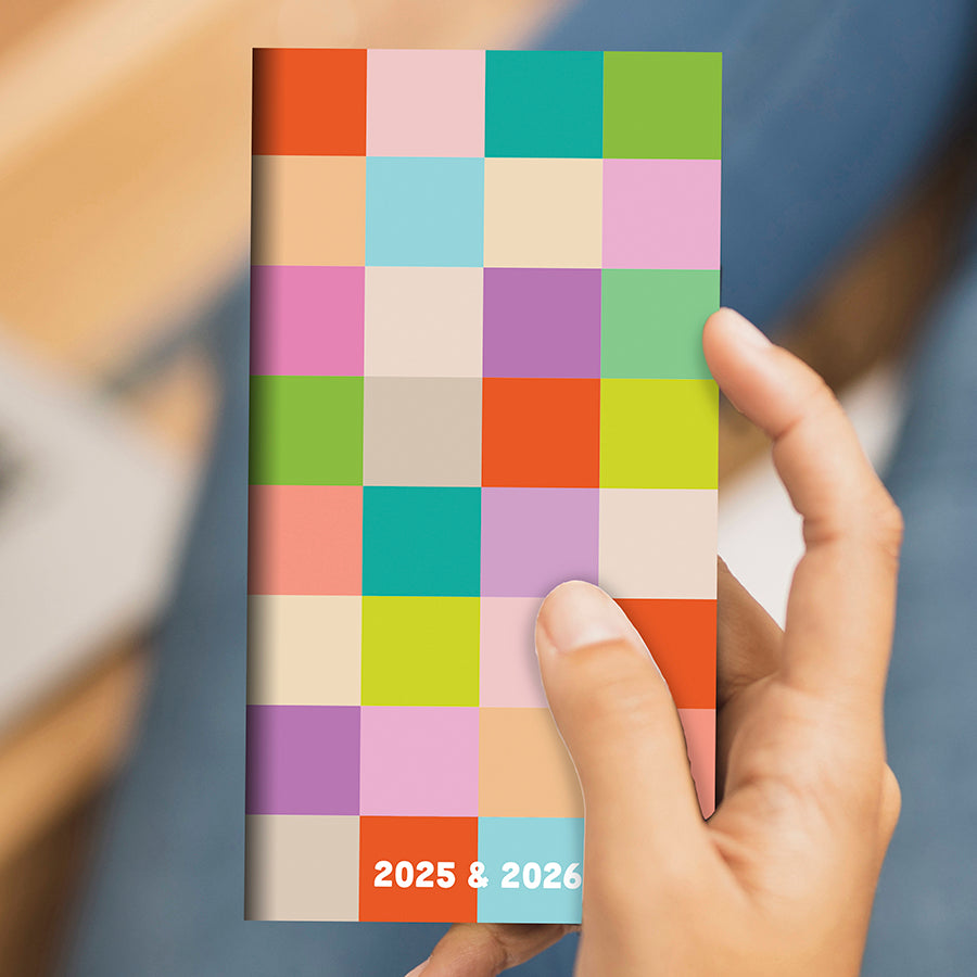 **FINAL SALE** 2025-2026 Check Your Colors Small Monthly Pocket Planner