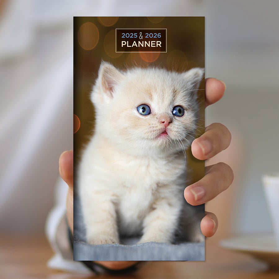 **FINAL SALE** 2025-2026 Kitten Small Monthly Pocket Planner