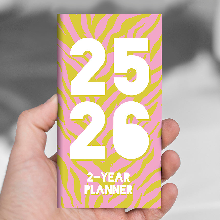 2025-2026 Sassy Zebra Small Monthly Pocket Planner