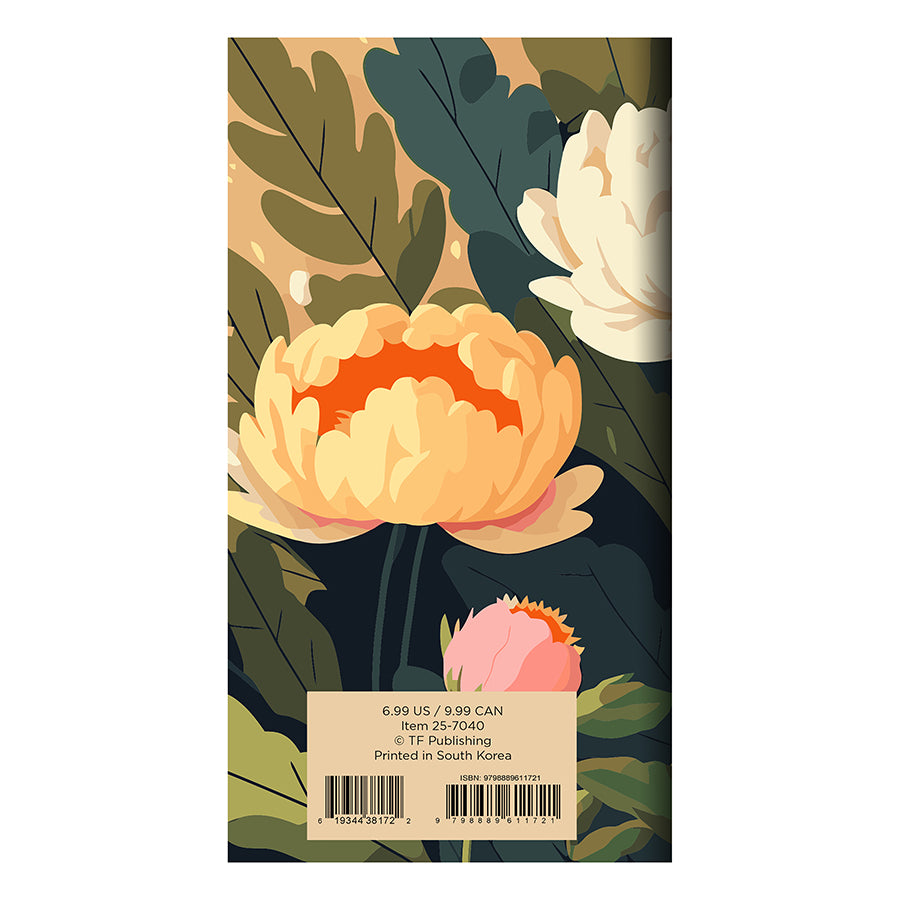 **FINAL SALE** 2025-2026 Spring Peony Small Monthly Pocket Planner