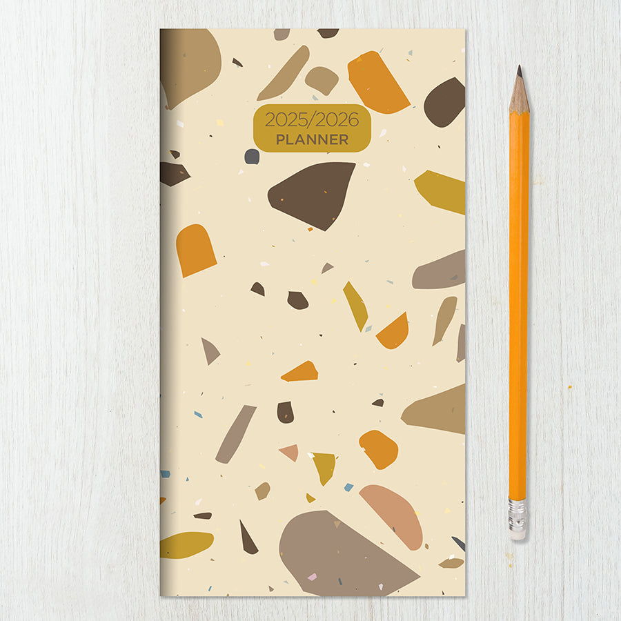 2025-2026 Terrazzo Small Monthly Pocket Planner
