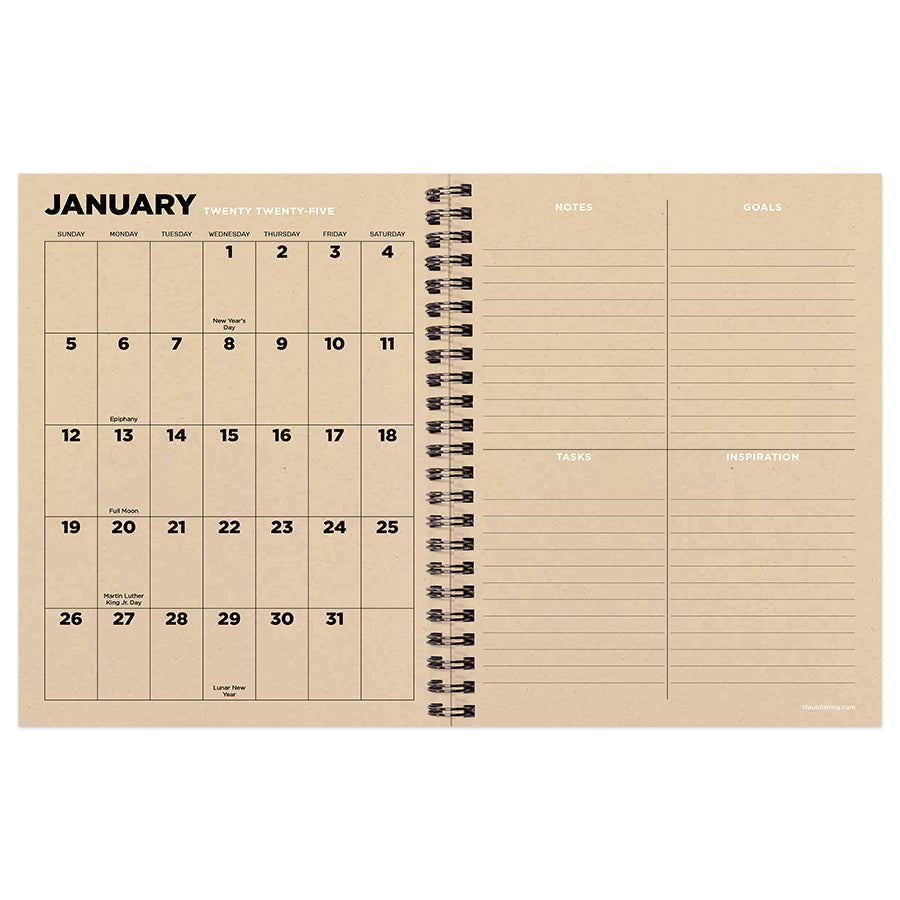 **FINAL SALE**  Big Wave Medium Weekly Monthly Planner