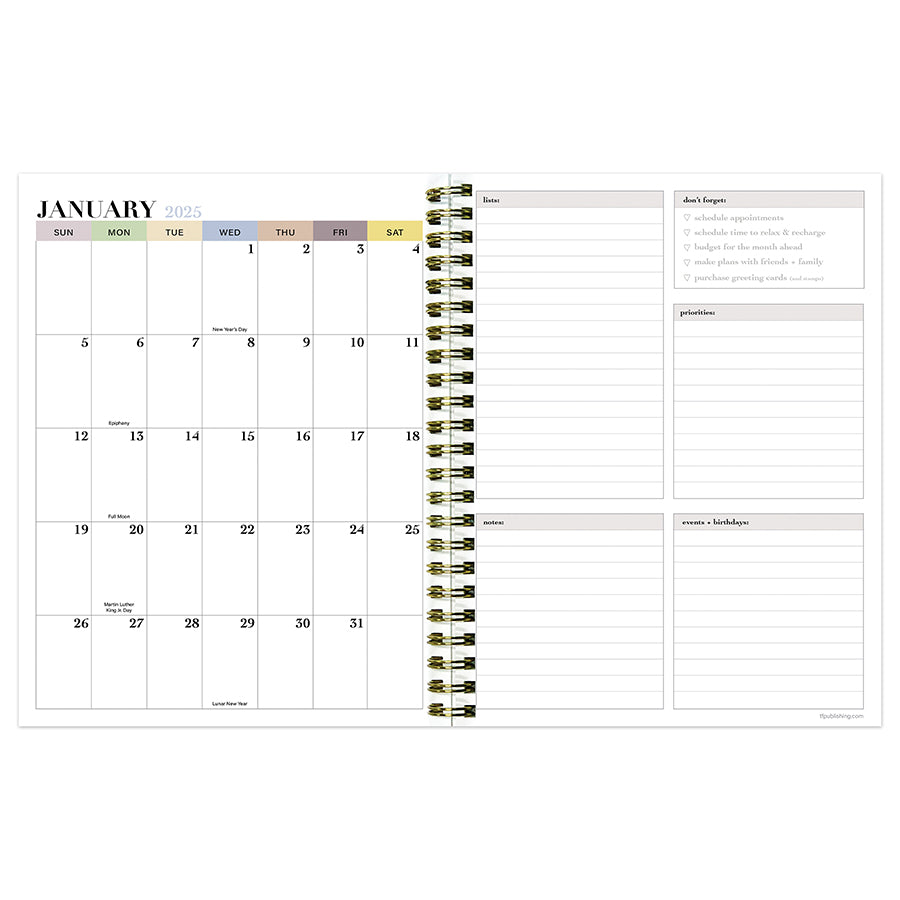 **FINAL SALE**  Lemons of Capri Medium Weekly Monthly Planner