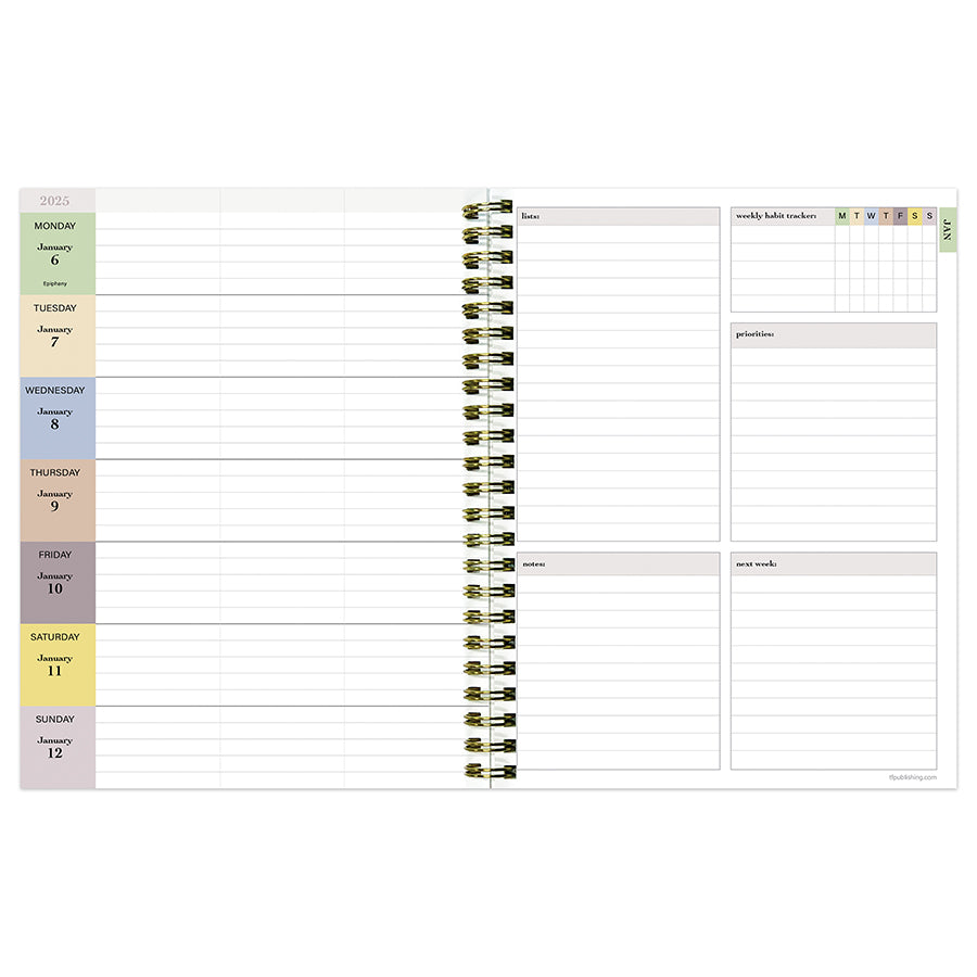 2025 Lemons of Capri Medium Weekly Monthly Planner