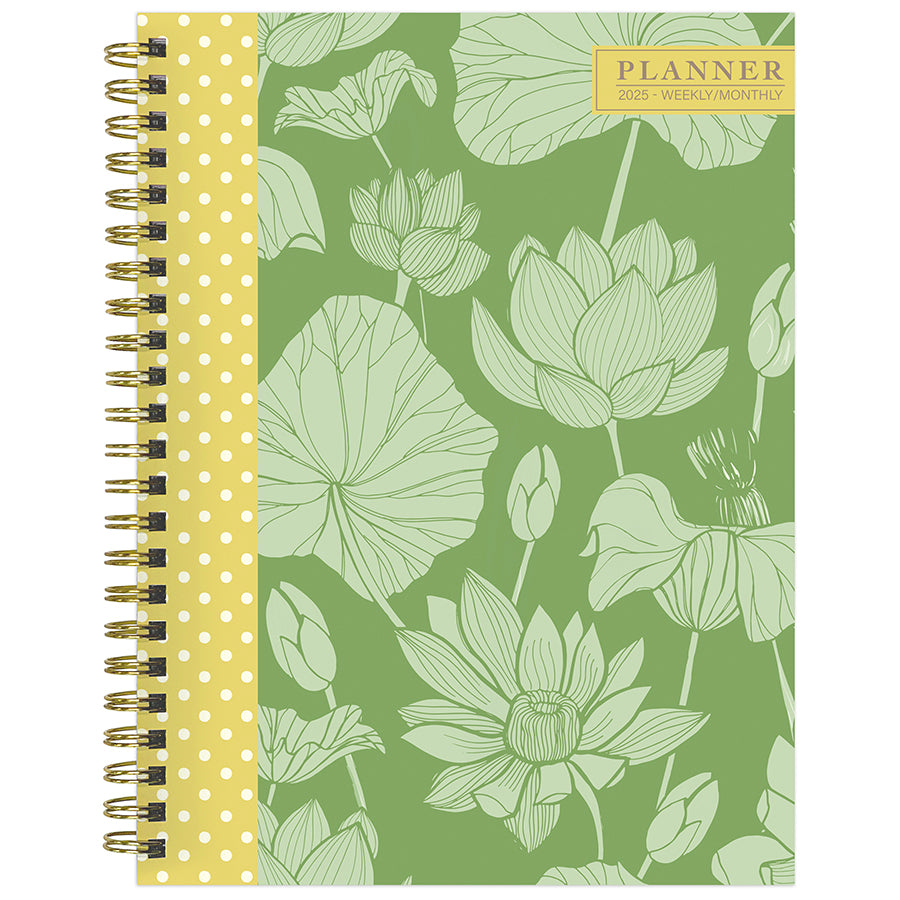 2025 Lotus Medium Weekly Monthly Planner