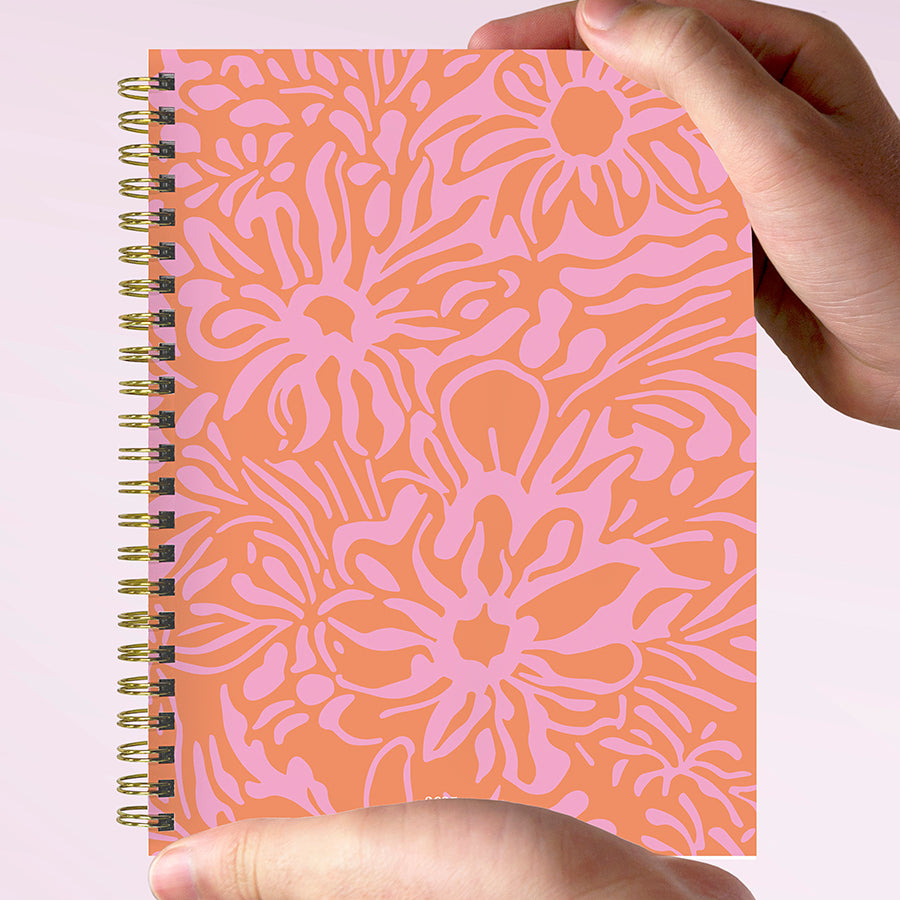 **FINAL SALE** 2025 Happy Hibiscus Medium Weekly Monthly Planner