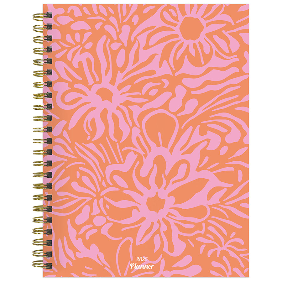 **FINAL SALE** 2025 Happy Hibiscus Medium Weekly Monthly Planner