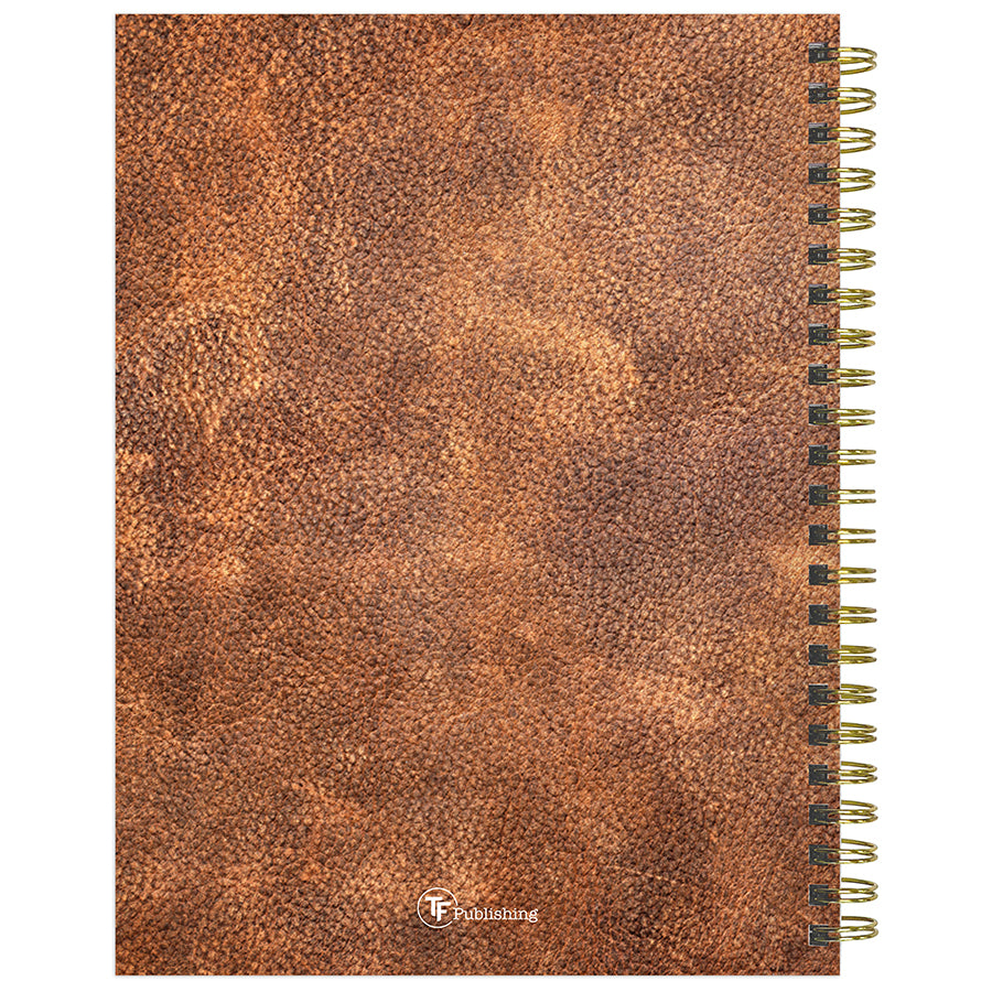 **FINAL SALE**  Aged Leather Medium Weekly Monthly Planner