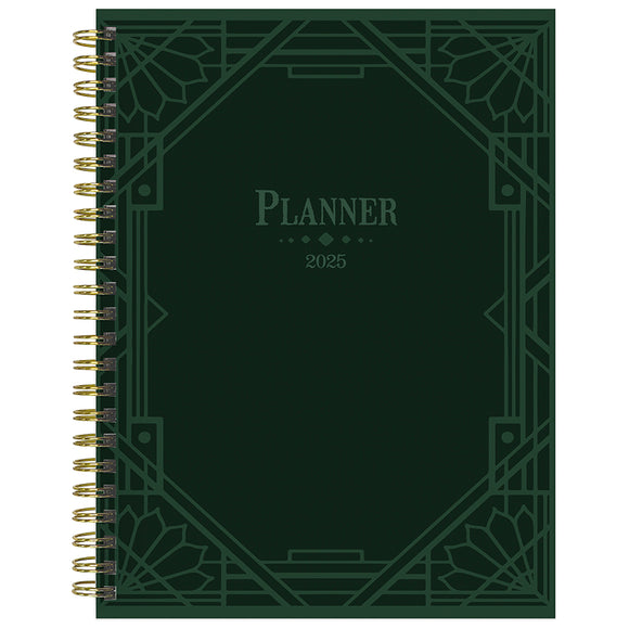 2025 Emerald Edition Medium Weekly Monthly Planner TF Publishing