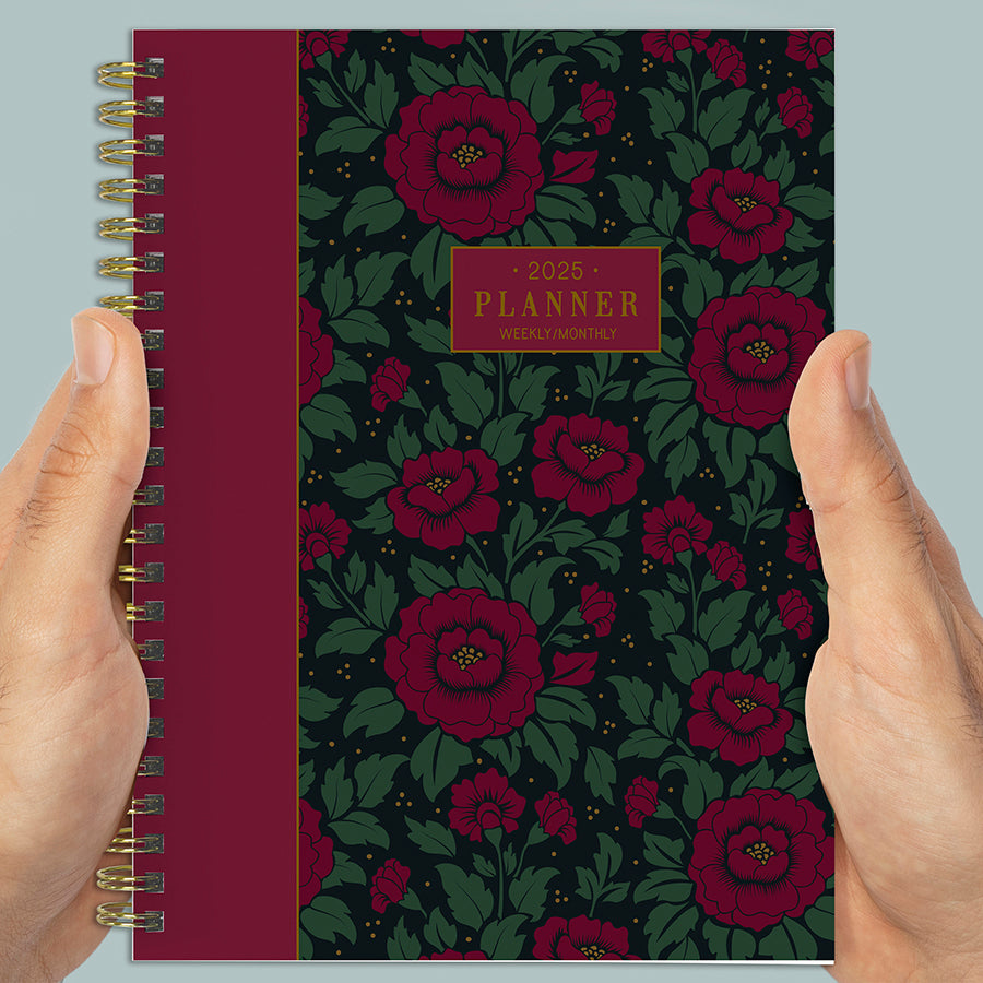 **FINAL SALE**  Victorian Blooms Medium Weekly Monthly Planner