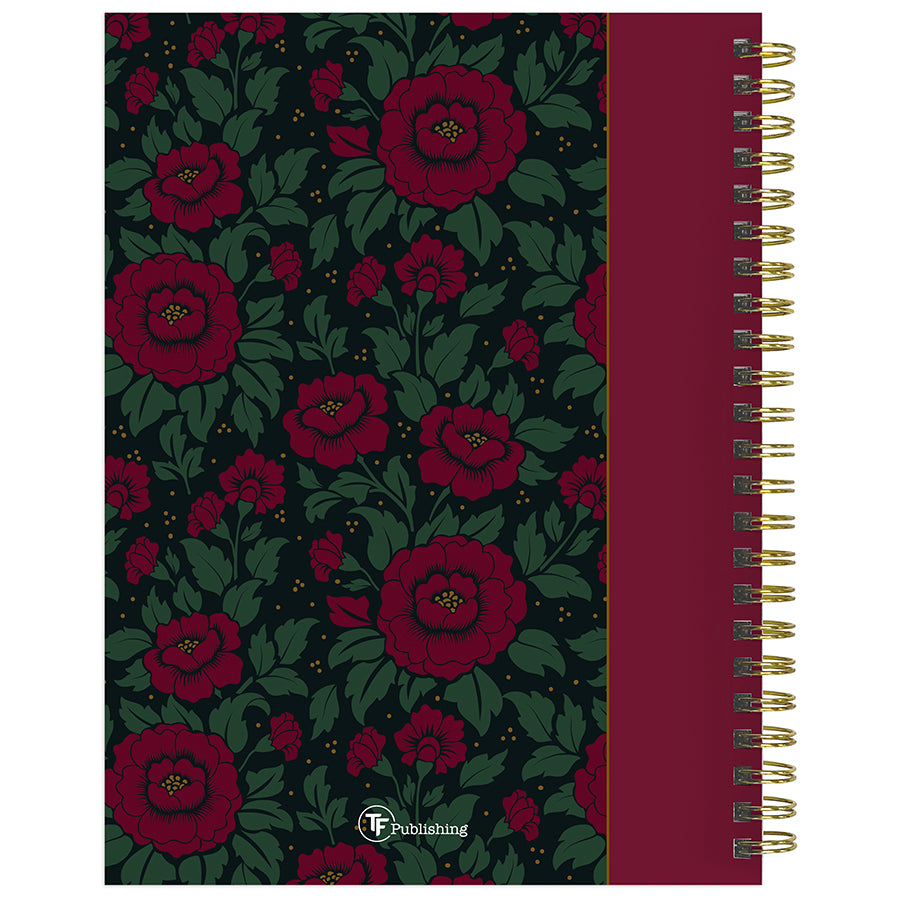 2025 Victorian Blooms Medium Weekly Monthly Planner