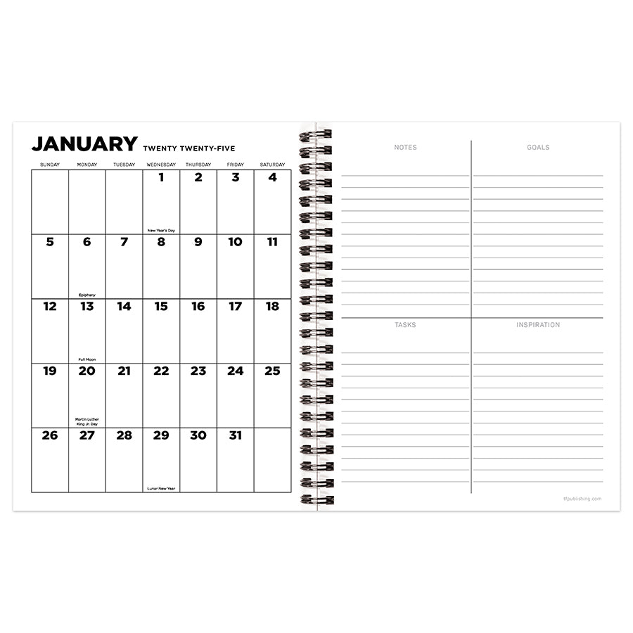 **FINAL SALE**  Maxine Medium Weekly Monthly Planner