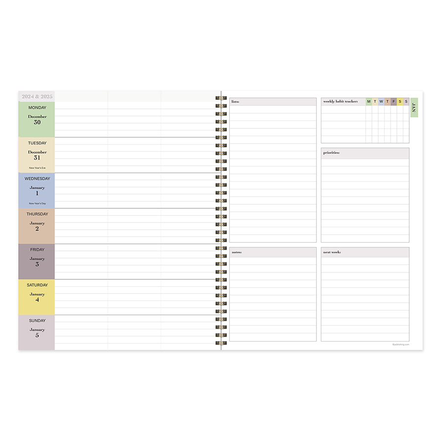 2025 Harper Blue Large Weekly Monthly Planner