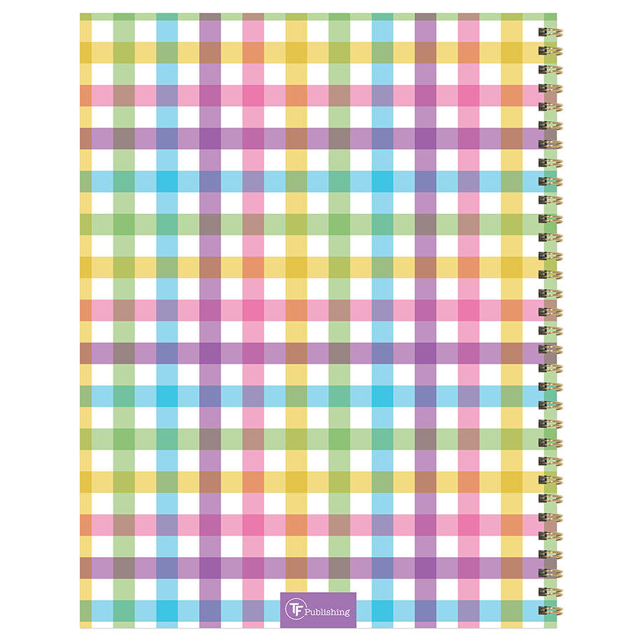 2025 Madras Plaid Large Weekly Monthly Planner
