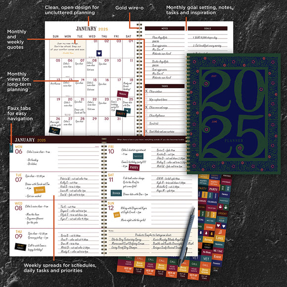 2025 Renaissance Year Large Weekly Monthly Planner TF Publishing