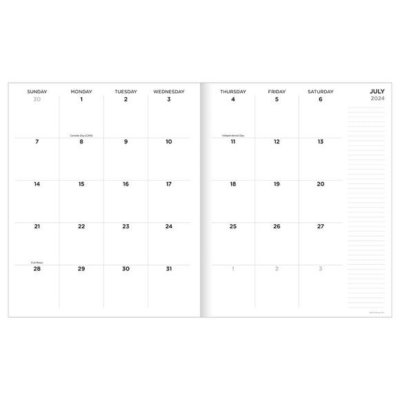 **FINAL SALE** July 2024 June 2025 Jungle Cat Large Monthly Planner