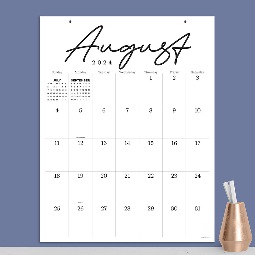 July 2024 June 2025 Large Art Poster Wall Calendar TF Publishing