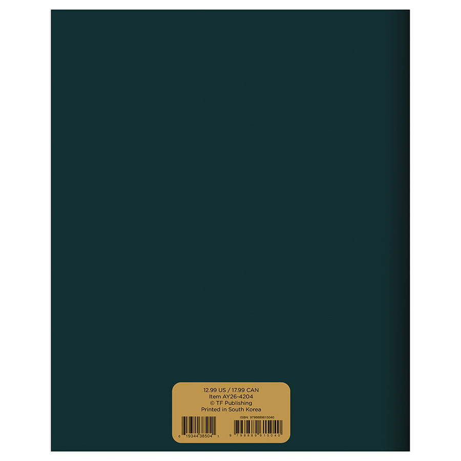 July 2025 - June 2026 Jade Medium Monthly Planner