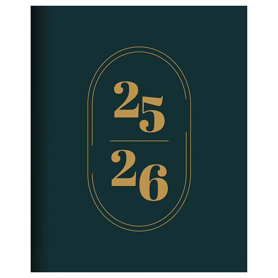 July 2025 - June 2026 Jade Medium Monthly Planner