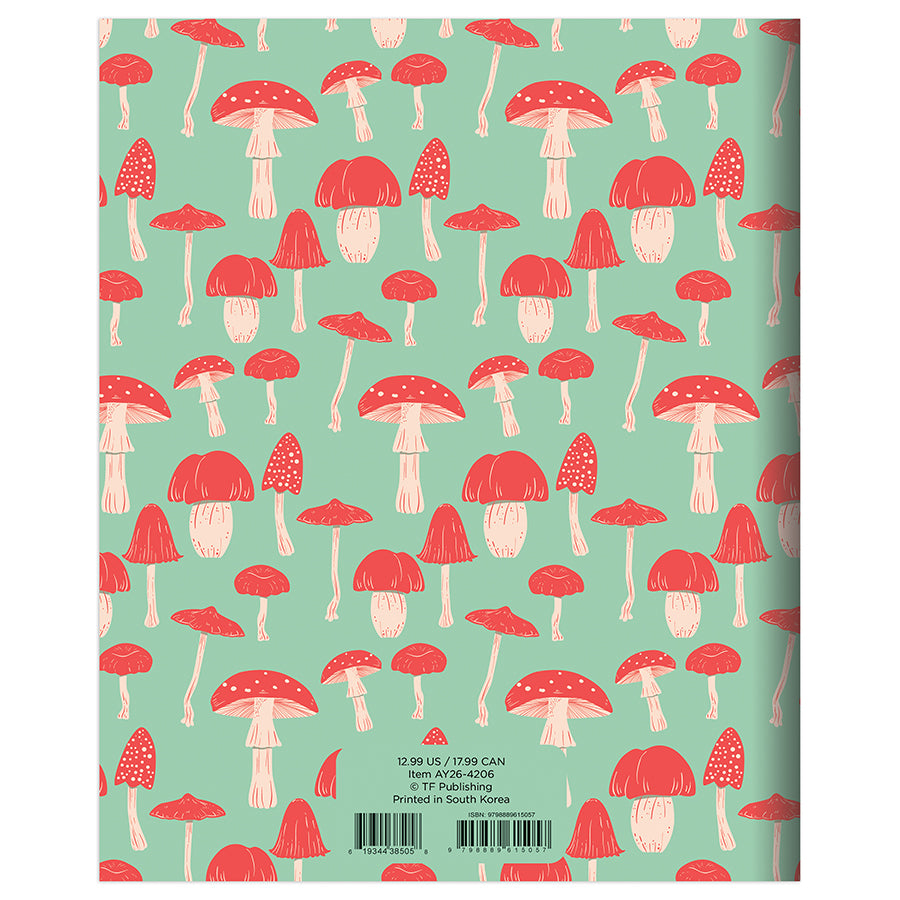 July 2025 - June 2026 Magic Mushroom Medium Monthly Planner