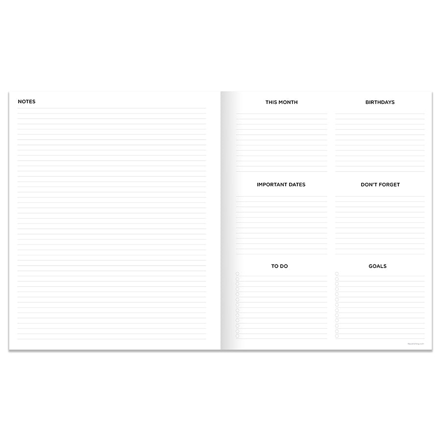 July 2025 - June 2026 Concrete Large Monthly Planner